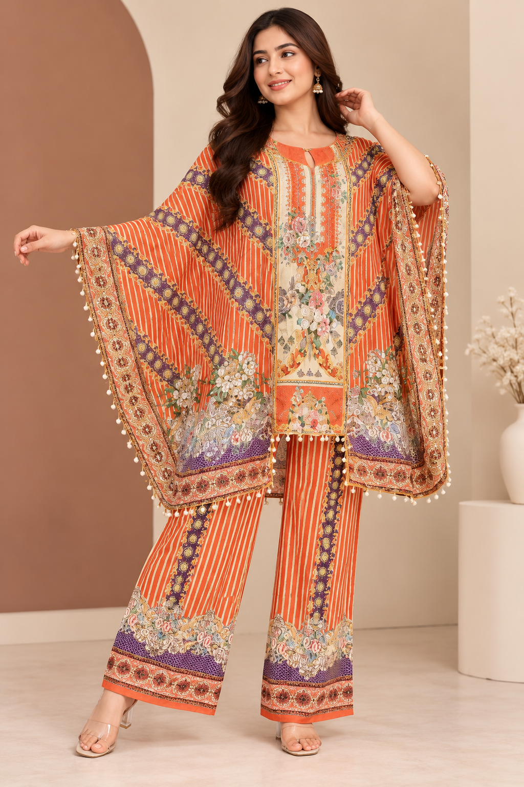 🧡✨ ROYAL PRINTED KAFTAN SUIT ✨🧡
