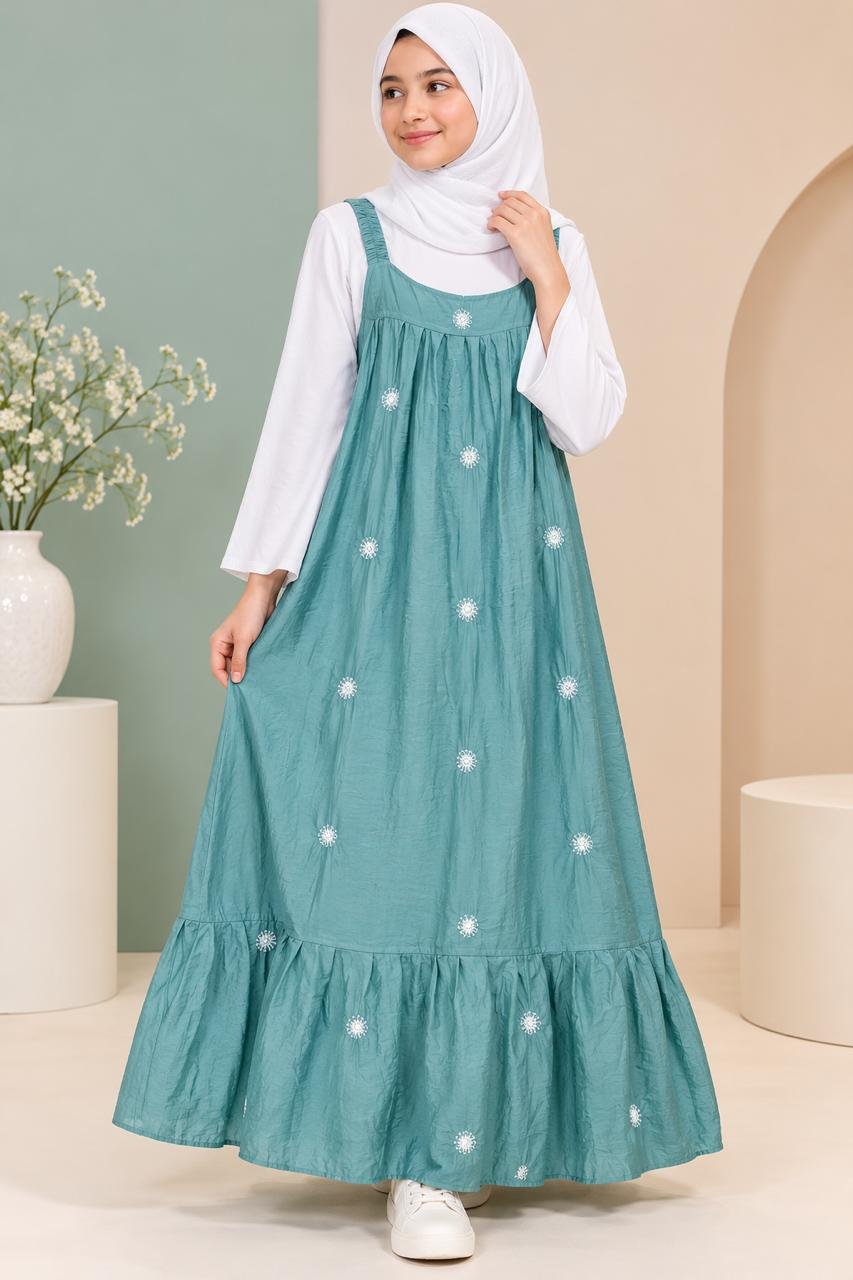 🌿 NEW ARRIVAL – KOREAN STYLE DRESS 🌿 Thumbnail